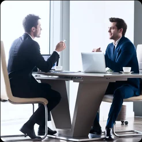 people interviewing